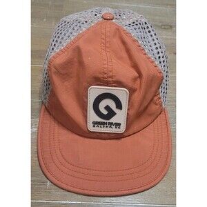 Green River Saluda NC Mesh Hat Active Breathable Orange Tan Cap Hiking Kayak